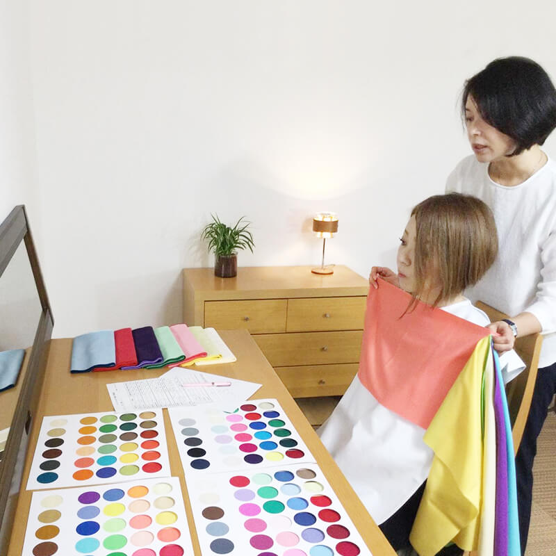 パーソナルカラー診断　（12タイプ）＋似合うフルメイク